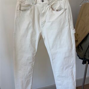 Men's Cream Cargo Pants